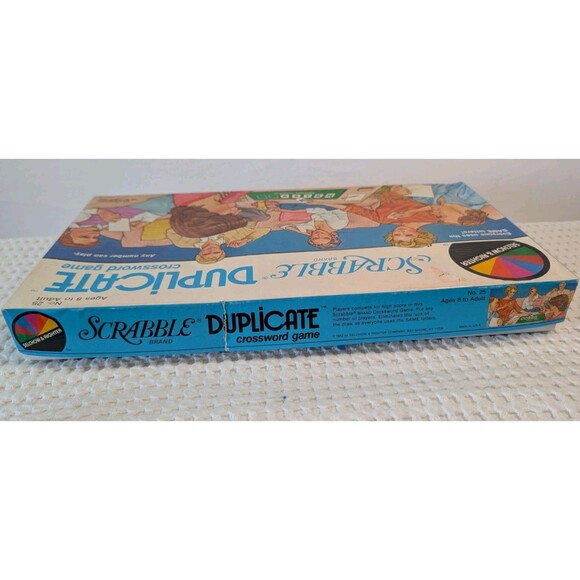 Vintage 1982 Scrabble Duplicate Crossword Game Selchow & Righter Complete - Picture 4 of 10